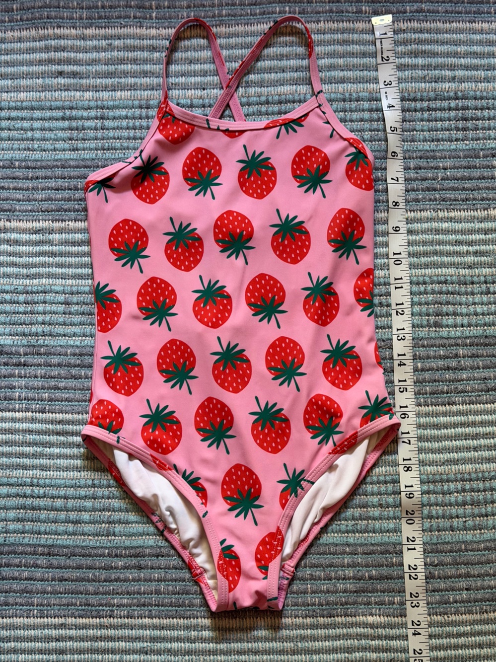 4/$25 Hanna Anderson One-Piece Strawberry Swimsuit Size 10 - Picture 9 of 16